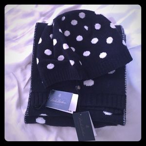NWT BROOK BROTHERS HAT AND SCARF SET.